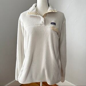 Patagonia Re-Tool Snap-T Pullover Raw Linen White Cream Women’s XL